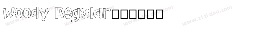 Woody Regular字体转换